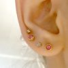 1 Pair Fashion Steel Sterile Ear Piercing Gold Screw Back Earrings Stud Ear Cartilage Tragus Piercing For Earring Gun - Image 4