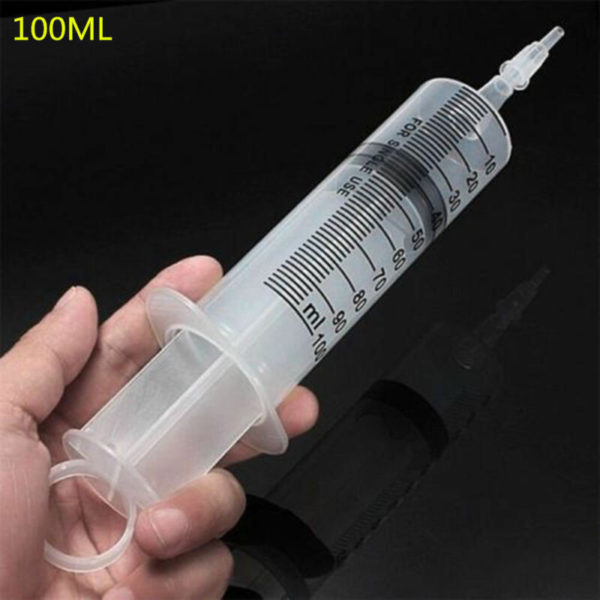 100-200ml Hotl Syringe Tools Reusable Large Big Hydroponics Nutrient Measuring - Image 3