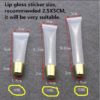 100PC personalized eyebrow eyelash bottle sticker custom cosmetic tube sticker transparent lip gloss label custom name sticker - Image 6
