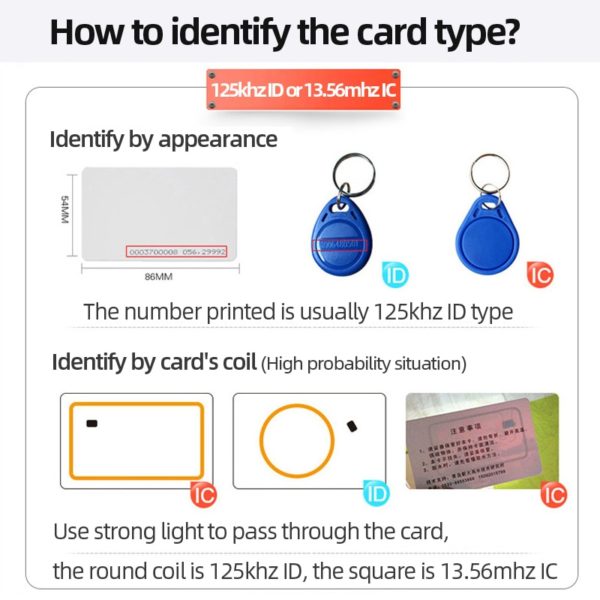 10pcs Read Only RFID 125 khz EM4100 Key Tag Keyfobs Ring Chip Keytab TK4100 Tags 125khz - Image 5