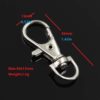 10pcs Wholesale Silver Color Rhodium Lobster Clasp Clips Key Hook Keychain Split Key Ring Findings Clasps DIY Keychains Making - Image 2