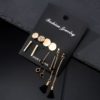 12 Pairs/Set Women's Earrings Pearl Earrings For Women Bohemian Fashion Jewelry 2020 Geometric Crystal Heart Stud Earrings New - Image 4