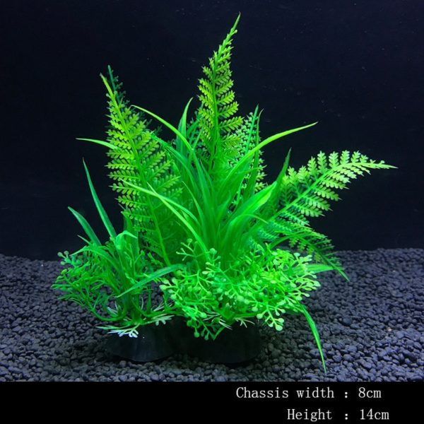 14Cm Simulation Artificial Plants Aquarium Decor Water Weeds Ornament Plant Fish Tank Aquarium Grass Decoration - Image 2