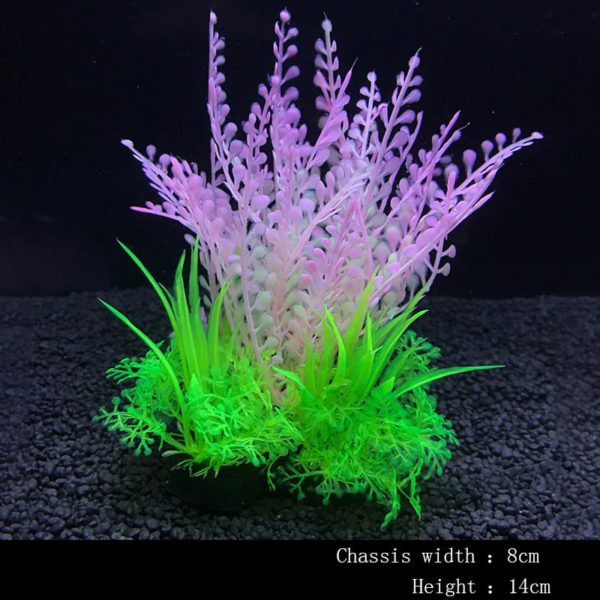 14Cm Simulation Artificial Plants Aquarium Decor Water Weeds Ornament Plant Fish Tank Aquarium Grass Decoration - Image 3