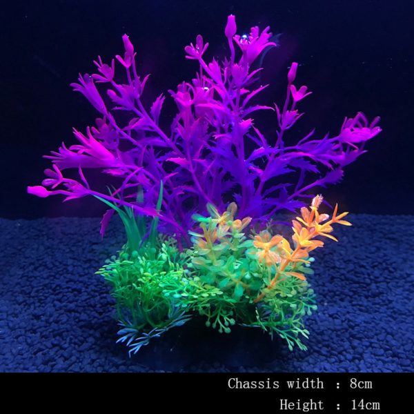 14Cm Simulation Artificial Plants Aquarium Decor Water Weeds Ornament Plant Fish Tank Aquarium Grass Decoration - Image 6