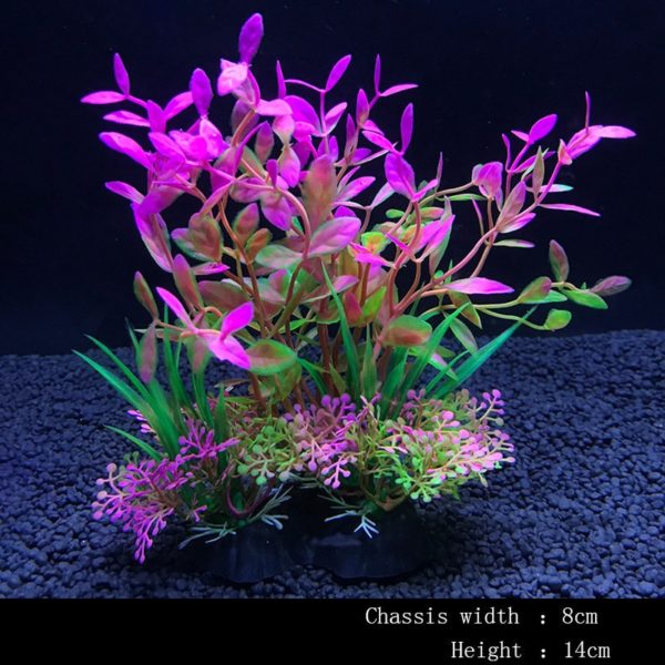 14Cm Simulation Artificial Plants Aquarium Decor Water Weeds Ornament Plant Fish Tank Aquarium Grass Decoration