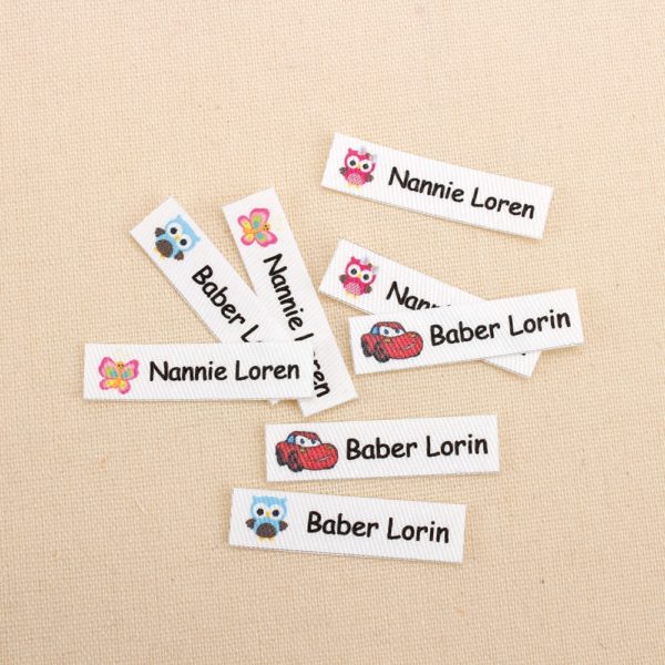 160pcs Custom Ironing Labels, Cartoon labels, children's clothing, personalized name tags for children, iron on (TB3262)