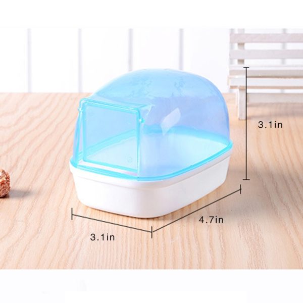 1PCS Pet Hamster Sand Bathroom Rectangle Non-slip Hamster Bath House Sand Bath Clear Container Small Animal Accessories - Image 6