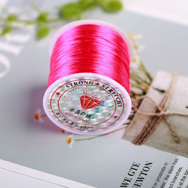 1Roll/60M 0.5mm Elastic Thread Round Crystal Line Nylon Rubber Stretchy Cord For Jewelry Making Beading Bracelet 18colors - Image 4