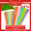 1Set(20PCs/Set) 2 3/4" Multicolor Plastic Sewing Needles For Crafts Clothing Shoes DIY Kniting Needles Cusp Crochet Hooks