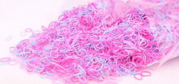 1mm Pet grooming Dog headwear Dogs Teddy York Rubber Band Does Hair Pet Rubber Band 20g 8024 Disposable rubber TPU about1000pcs - Image 2