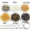 200pcs DIY Jewelry Findings Open Single Loops Jump Rings & Split Ring for jewelry making Open Jump Rings Connectors Wholesale - Image 2