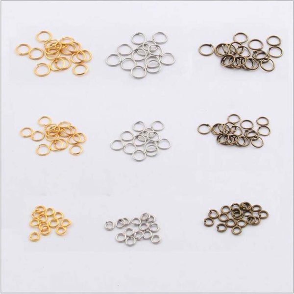 200pcs/Package 5mm/6mm/7mm/8mm/9mm Metal Jump Ring Connection Jewelry Finding Components Parts Connectors For DIY Accessories - Image 2