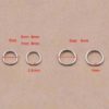 200pcs/Package 5mm/6mm/7mm/8mm/9mm Metal Jump Ring Connection Jewelry Finding Components Parts Connectors For DIY Accessories - Image 3