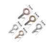 200pcs Small Tiny Mini Eye Pins Eyepins Hooks Eyelets Screw Threaded Gold Clasps Hooks Jewelry Findings For Making DIY - Image 2