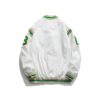 2020 New Arrival Hot Bomber Jacket Brand Clothing Men Single Breasted Spliced Autumn Baseball Pure Fresh Stripe Coat Casual - Image 2