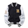 2020 New Arrival Sale Baseball Uniform Coat Fleece Cotton Letter Preppy Style Single Breasted Bomber Jacket Brand Clothing Men - Image 2