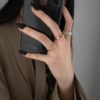 2020 New Gothic Style Three Piece Opening Rings For Woman Fashion Korean Jewelry European and American Wedding Party Sexy Ring - Image 2