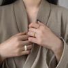 2020 New Gothic Style Three Piece Opening Rings For Woman Fashion Korean Jewelry European and American Wedding Party Sexy Ring - Image 3
