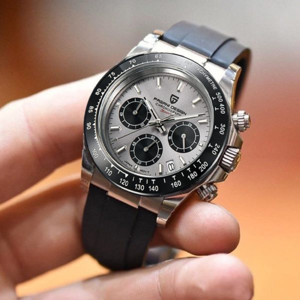 2020 New PAGANI DESIGN Quartz Watch Men Top Brand Automatic Date Wristwatch Silica gel Waterproof Daytona Chronograph Clock Mans