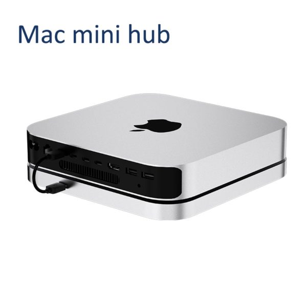 2020 Silver M1 Mac Mini Hub Ssd Adapter Hard Drive Enclosure Docking Station