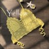 2021 New Triangle Bikini Top Woman Hollow Out Swimsuit Crochet Black Bikini Top Sexy Swimming Bra Large Female Swimwear S M L XL - Image 5