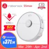 2021 Roborock S5 max Vacuum Cleaner Wet Dry Robot Mopping Sweeping Dust Sterilize Smart Planned Wash Mop upgrade for S50 S55
