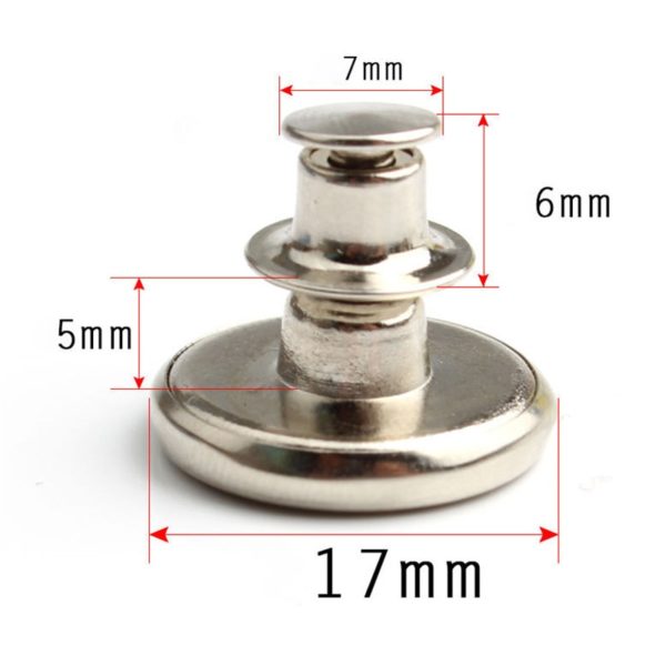 2PCs Snap Fastener Metal Buttons For Clothing Jeans Perfect Fit Adjust Self Increase Reduce Waist Free Nail Twist Sewing Buttons - Image 3