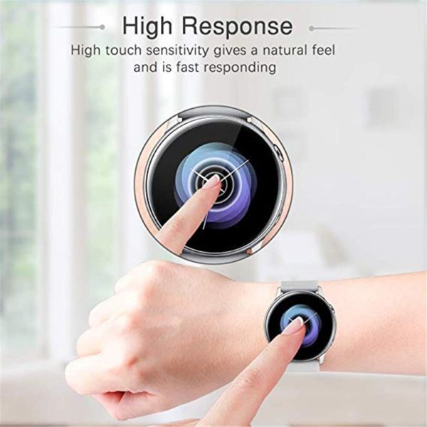 2pcs Ultra-thin Protective Film for Samsung Galaxy Watch Active 2 40mm 44mm Anti-Bubble Soft 3D Edge Screen Protector Cover - Image 3