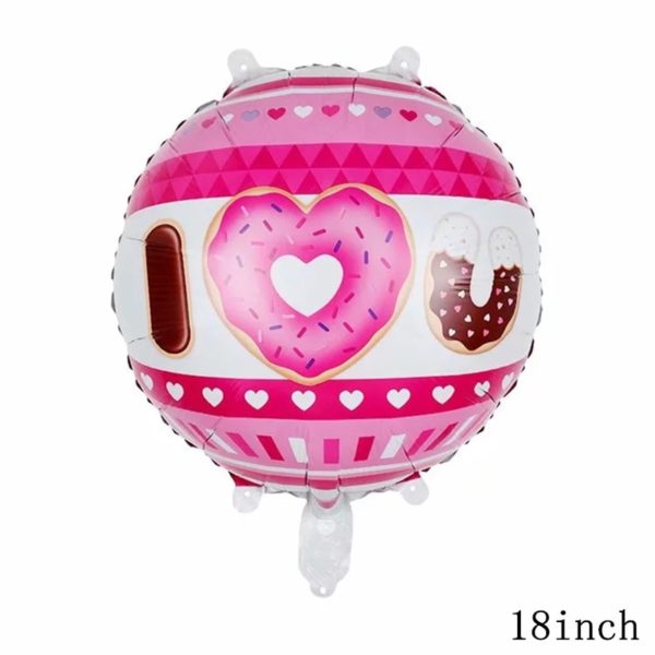 32Inch Donut Digital Foil Balloon Fruit Ice Cream Helium Balloon Birthday Party Decoration Kids Toy Sweet Digital Balloon Showe - Image 6