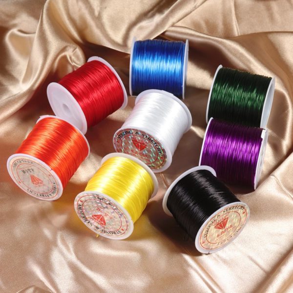 393inch/Roll Strong Elastic Crystal Beading Cord 1mm for Bracelets Stretch Thread String Necklace DIY Jewelry Making Cords Line - Image 4