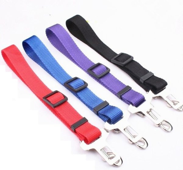 4 Color Pet Dog Cat Car Seat Belt Adjustable Harness Seatbelt Lead Leash for Small Medium Dogs Travel Clip Pet Supplies - Image 2