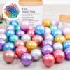 40pcs/Set 5Inch Chorme Rose Gold Mix Color New Glossy Metallic Latex Balloons Thick Pink Green Inflatable Air Globos Baby Shower - Image 2