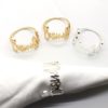 4Pcs Metal Alloy Napkin Ring For Wedding Table Decoration Napkin Holder Birthday Party Towel Ring Dining Table - Image 5