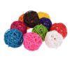 5/10pcs Colorful Rattan Balls Parrot Toys Bird Interactive Bite Chew Toys for Parakeet Budgie Cage Accessories Bird Playing Toys - Image 3