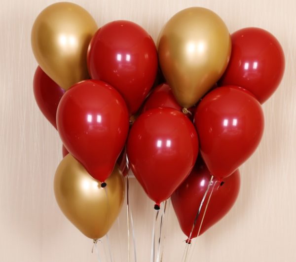 50pcs ruby red latex balloons love heart Inflatable air helium balloon valentine's day marriage wedding party decor supplies - Image 4