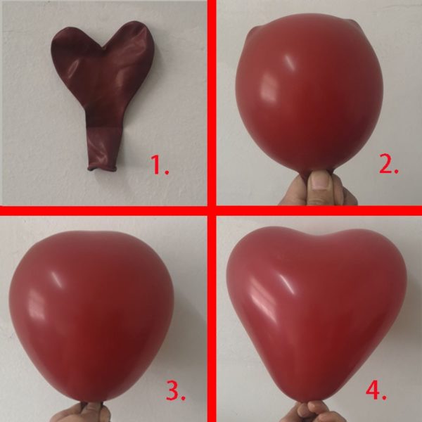 50pcs ruby red latex balloons love heart Inflatable air helium balloon valentine's day marriage wedding party decor supplies - Image 6