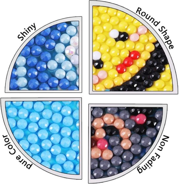 5D Diamond Painting Stickers Self-Adhesive Diamond Painting by Number Kits Animal Rhinestone Sticker for DIY Crafts Decoration - Image 5