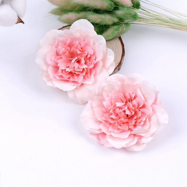 5pcs 10CM Large Artificial Peony Flower High Quality Silk Rose For Wedding Party Home Decoration DIY Wreath Gift Clip Art Flower - Image 4