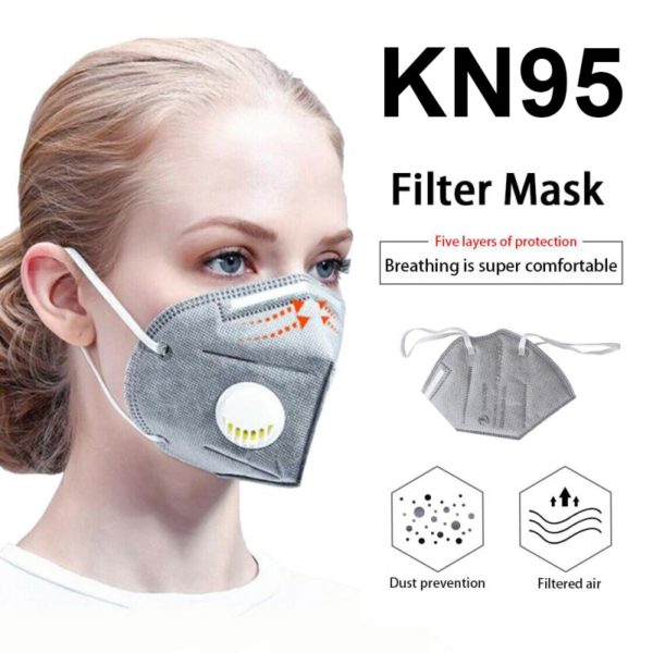 6 Layers KN95 Mouth Mask FFP3 KN95 Mask Activated Carbon Filter Mouth-muffle face mask Anti-Dust Mascarillas ResRespirator Masks