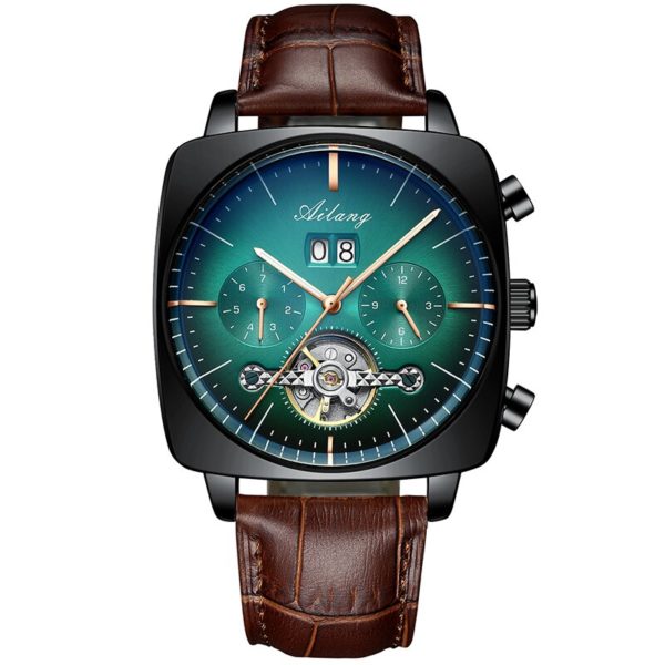 AILANG 2020 new watch men's automatic mechanical watch waterproof tourbillon black technology luminous fashion men's watch - Image 6