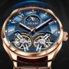 AILANG Original design watch men's double flywheel automatic mechanical watch fashion casual business men's clock Original - Image 2