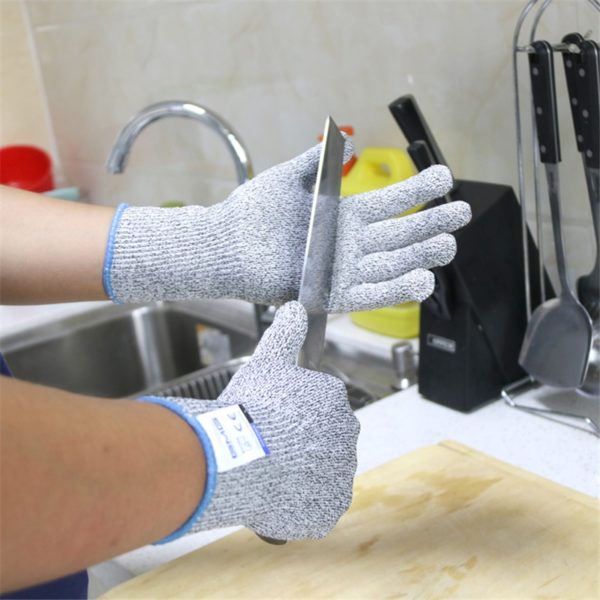 Anti Cut Proof Gloves Hot Sale GMG Grey Black HPPE EN388 ANSI Anti-cut Level 5 Safety Work Gloves Cut Resistant Gloves - Image 5