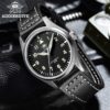 Automatic Mechanical Men's watch Sapphire Crystal Stainless Steel NH35 Pilot watch1940 Leather Waterproof automatic watch men - Image 6