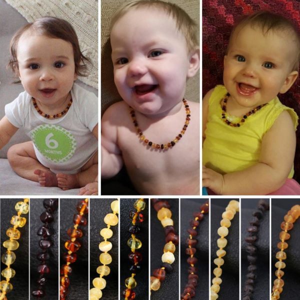 Baltic Amber Teething Necklace/Bracelet for Baby - Simple Package - 7 Sizes - 10 Colors - Lab Tested - Image 5