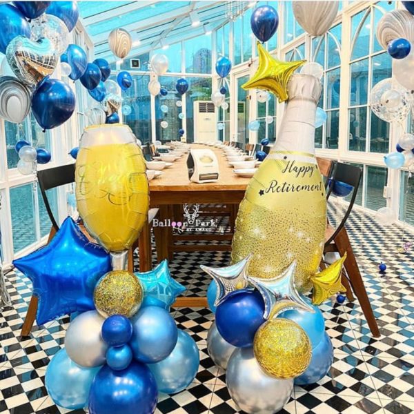 Big Helium Balloon Champagne Goblet Balloon Wedding Birthday Party Decorations Adult Kids Ballons Globos Event Party Supplies - Image 2