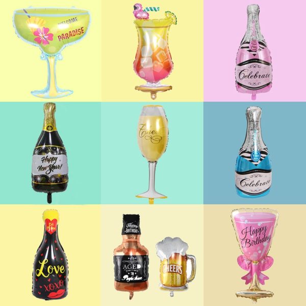 Big Helium Balloon Champagne Goblet Balloon Wedding Birthday Party Decorations Adult Kids Ballons Globos Event Party Supplies - Image 4