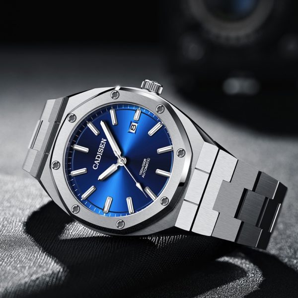 CADISEN New 42MM Men Watches Mechanical Automatic NH35A Blue Watch Men 100M Waterproof Brand Luxury Casual Business Wristwatch - Image 2