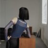 CHEERART Designer Off Shoulder Mesh Top Long Sleeve Top See Through T Shirt Women Tee Shirt Summer Fashion Tops - Image 3