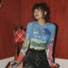 CHEERART Sheer Mesh Top Long Sleeve Tight T Shirt Women See Through Graphic Tees Basic Tshirt Underwear Fall Spring 2020 Fashion - Image 4